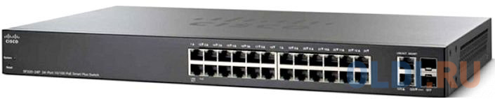 

Коммутатор [SF250-24P-K9-EU] Cisco SB SF250-24P 24-Port 10/100 PoE Smart Switch
