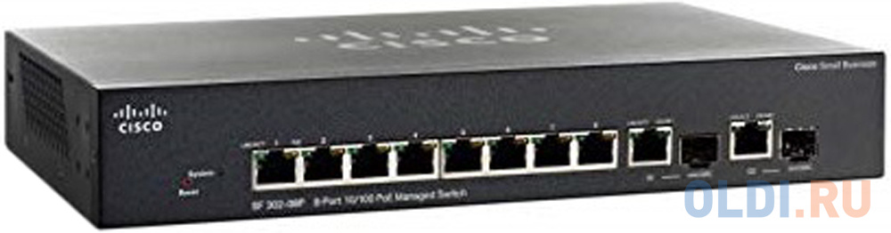 Коммутатор [SF352-08P-K9-EU] Cisco SB SF352-08P 8-port 10/100 POE Managed Switch - фото 1