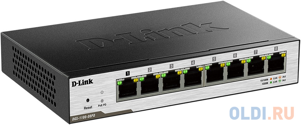 

Коммутатор D-LINK DGS-1100-08PD/B1A управляемый 8 портов 10/100/1000Mbps
