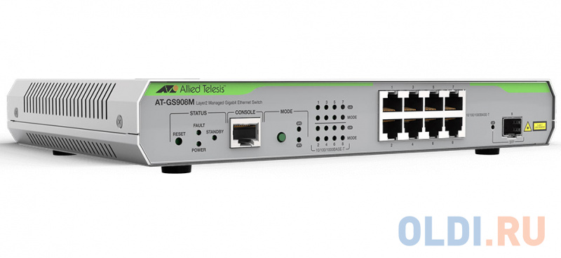 

Коммутатор Allied Telesis AT-GS908M-50 управляемый 8 портов 10/100/1000TX 1xSFP