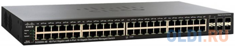 

Коммутатор [SF550X-48MP-K9-EU] Cisco SB SF550X-48MP 48-port 10/100 PoE Stackable Switch