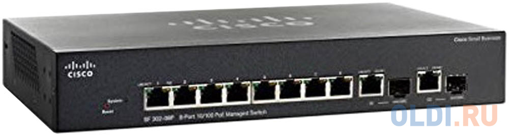 Cisco SB SF352-08MP-K9-EU Cisco SF352-08MP 8-port 10/100 Max-POE Managed Switch - фото 1
