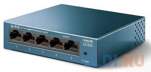 Коммутатор TP-LINK LS105G 5-портовый 10/100/1000 Мбит/с настольный коммутатор - фото 2