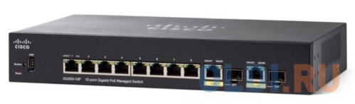 

Коммутатор [SG350-10-K9-EU] Cisco SB SG350-10 10-port Gigabit Managed Switch