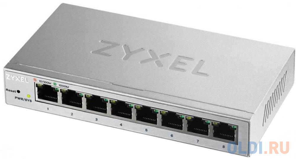 Коммутатор Zyxel GS1200-8-EU0101F 8G управляемый коммутатор zyxel nebulaflex pro gs2220 28hp eu0101f 28g 24poe 375w управляемый
