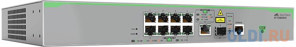 Коммутатор Allied Telesis AT-FS980M/9-50 управляемый 8 портов 10/100TX SFP AT-FS980M/9-50 - фото 1