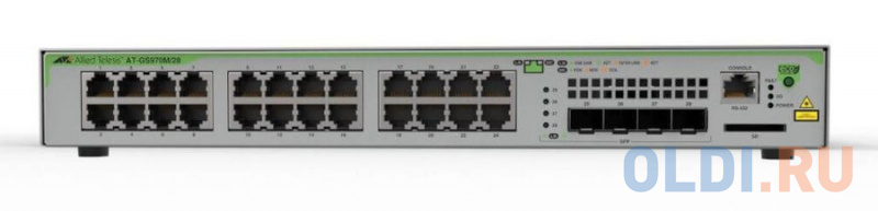 

Коммутатор Allied Telesis AT-GS970M/28-50 24G 4SFP управляемый