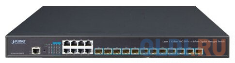 L2+ 24-Port 10/100/1000T 802.3at POE+ plus 4-port 10G SFP+ Managed Switches with HardwLayer 3 12-Port 10G SFP+ + 8-Port 10/100/1000T Stackable Managed Switch with Dual 100~240V AC Redundant Power XGS-6350-12X8TR - фото 2