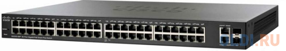 Коммутатор Cisco SB SG220-50-K9-EU 50-Port Gigabit Smart Plus Switch - фото 1