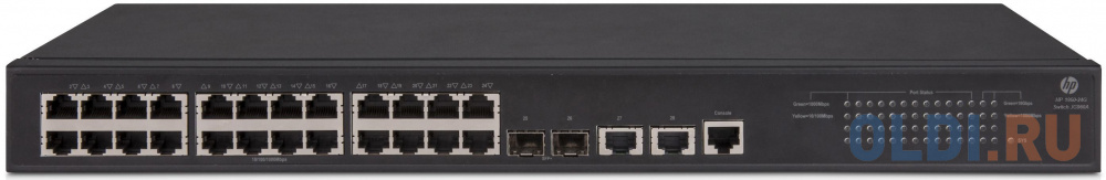Коммутатор HP 1950-24G-2SFP+-2XGT управляемый 24 порта 10/100/1000Mbps 2xSFP JG960A
