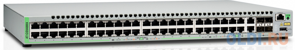 

Коммутатор Allied Telesis AT-GS948MX-50 управляемый 48 портов 10/100/1000Mbps 2xSFP