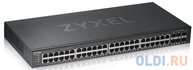 ZYXEL GS1920-48v2 Hybrid Smart switch Zyxel Nebula Flex, 44xGE, 4xCombo (SFP/RJ-45), 2xSFP, Standalone / cloud management