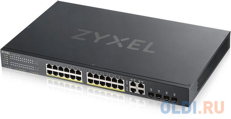 Коммутатор Zyxel NebulaFlex GS192024HPV2-EU0101F 24G 24PoE+ 375W управляемый коммутатор zyxel gs1350 6hp eu0101f 6g 1sfp 4poe 60w управляемый