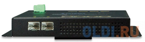 IP30, IPv6/IPv4, 8-Port 1000TP + 2-Port 100/1000F SFP Wall-mount Managed Ethernet Switch (-40 to 75 C), dual redundant power input on 12-48VDC / 24VAC terminal block and power jack, SNMPv3, 802.1Q VLAN, IGMP Snooping, SSL, SSH, ACL WGS-4215-8T2S - фото 2