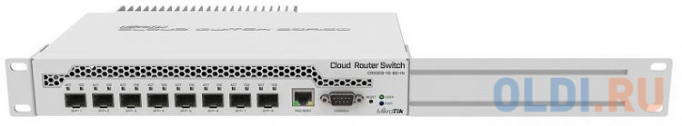 MikroTik CRS309-1G-8S+IN Коммутатор 8 SFP+, dual-core 800MHz CPU, 512MB RAM, POE, RS232 serial port CRS309-1G-8S+IN - фото 4