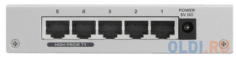 Коммутатор ZYXEL ES-105A 5-port Desktop Fast Ethernet Switch with 2 priority ports ES-105AV3-EU0101F - фото 4