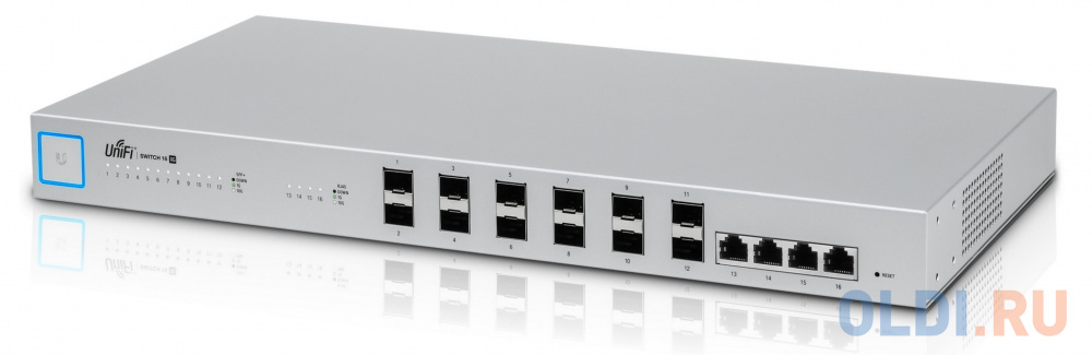 

Коммутатор Ubiquiti UniFi Switch 16 XG управляемый 16xSFP+ 4x10GBASE-T US-16-XG-EU