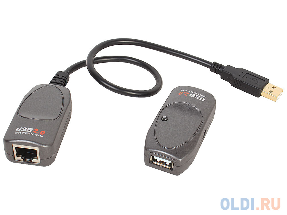 Удлинитель  Aten UCE260 Удлинитель, USB 2.0,  60 метр., 1xUTP Cat5e, USB A-тип, Male/Female, без шнуров, Б.П. 220&gt; 5V от OLDI