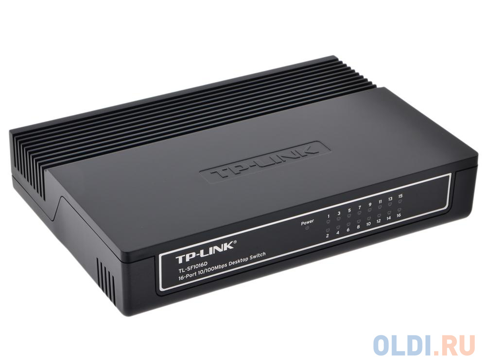 Коммутатор TP-LINK TL-SF1016D 16-портовый 10/100 Мбит/с настольный коммутатор - фото 1