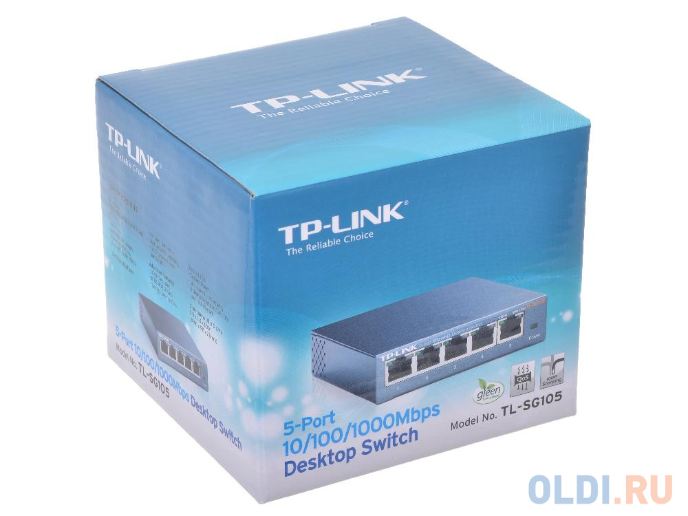 Коммутатор TP-LINK TL-SG105 Гигабитный настольный 5-портовый коммутатор - фото 5