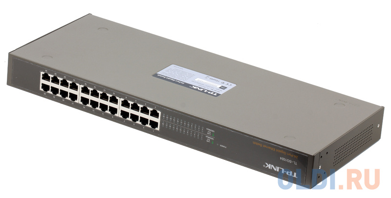 Коммутатор TP-LINK TL-SG1024 24-портовый гигабитный монтируемый в стойку коммутатор фото