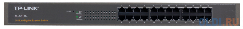 Коммутатор TP-LINK TL-SG1024 24-портовый гигабитный монтируемый в стойку коммутатор фото