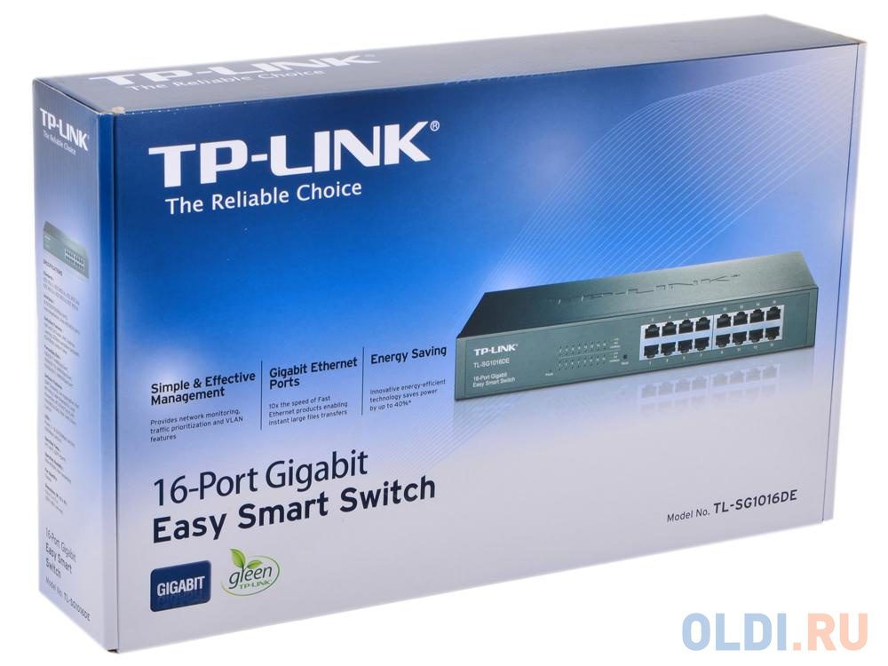 Коммутатор TP-LINK TL-SG1016DE 16-портовый гигабитный коммутатор серии Easy Smart - фото 5