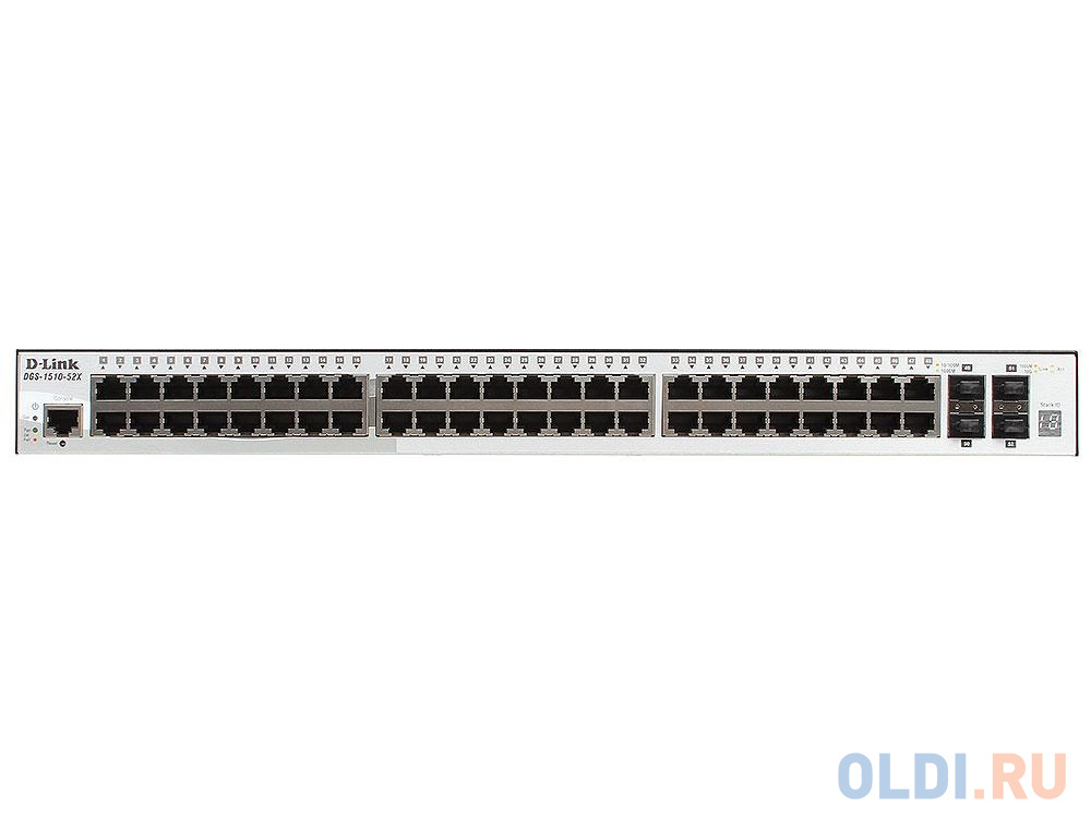 Коммутатор D-Link DGS-1510-52X/A1A Управляемый стекируемый коммутатор SmartPro с 48 портами 10/100/1000Base-T и 4 портами 10GBase-X SFP+ фото