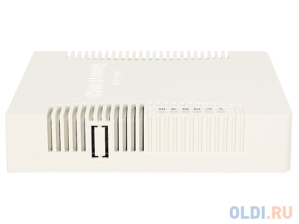 Коммутатор MikroTik CSS106-5G-1S RB260GS  with 5 Gigabit ports and SFP cage, SwOS, plastic case, PSU фото