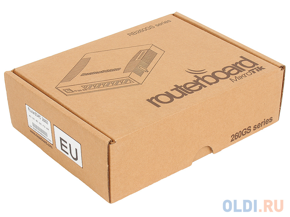 Коммутатор MikroTik CSS106-5G-1S RB260GS  with 5 Gigabit ports and SFP cage, SwOS, plastic case, PSU фото