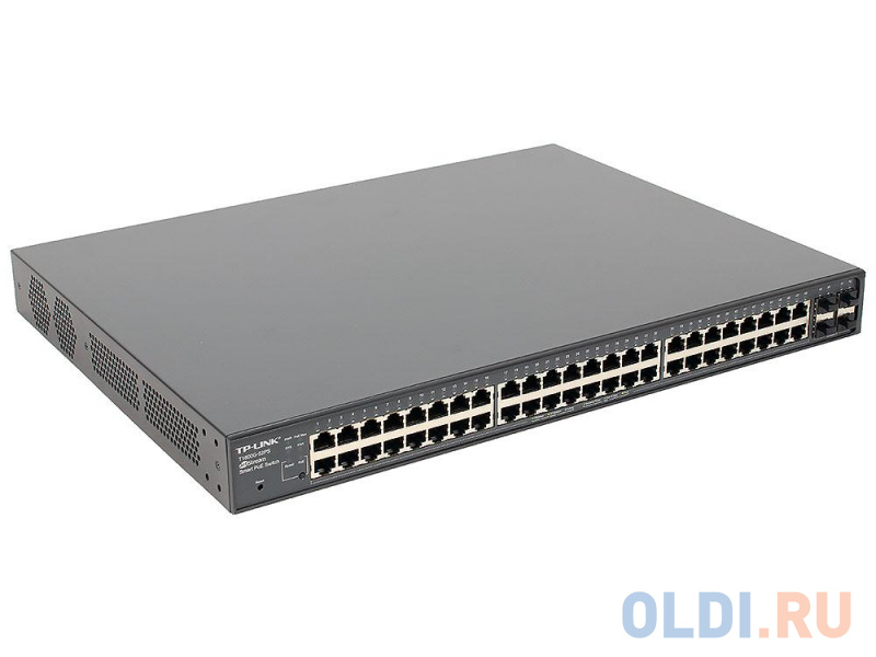 

Коммутатор TP-LINK T1600G-52PS JetStream 48-портовый гигабитный Smart коммутатор PoE+ с 4 SFP-слотами