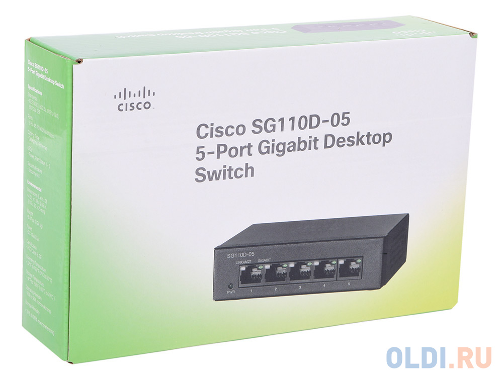 Коммутатор Cisco SB SG110D-05-EU 5 портов 10/100Mbps от OLDI
