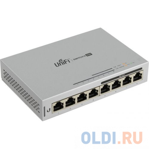 Коммутатор Ubiquiti UniFi Switch 8 60W управляемый UniFi 8 портов 10/100/1000Mbps PoE(60W) US-8-60W- US-8-60W-EU - фото 2