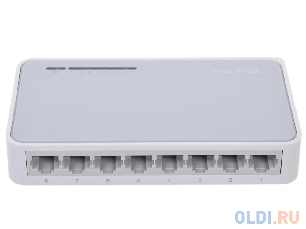 Коммутатор TP-LINK TL-SF1008D 8-портовый 10/100 Мбит/с настольный коммутатор - фото 3