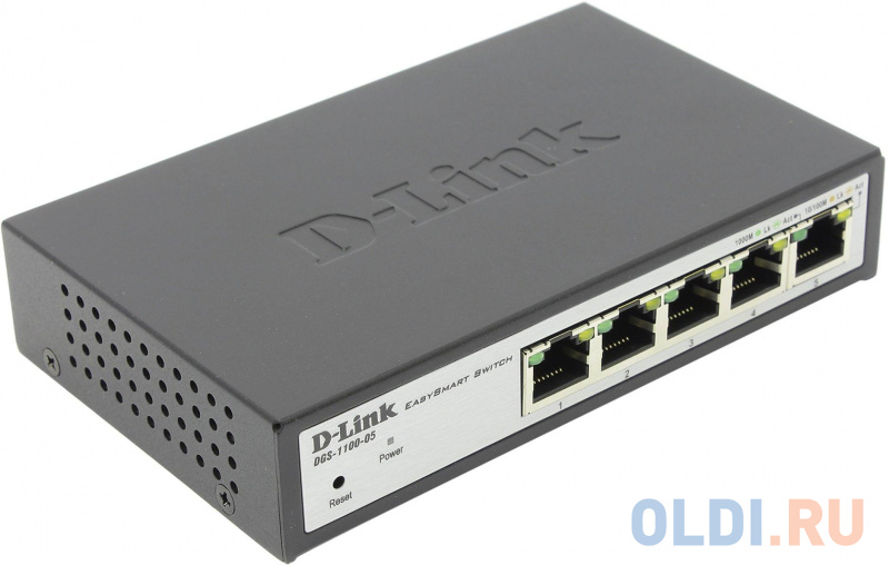 

Коммутатор D-LINK DGS-1100-05/B1A 5 портов 10/100/1000BASE-T ports EasySmart Switch