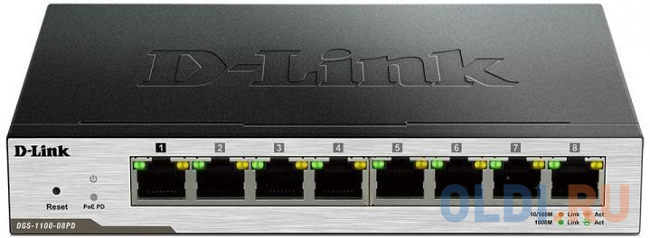 

Коммутатор D-LINK DGS-1100-08P/B1A управляемый 8 портов 10/100/1000Mbps