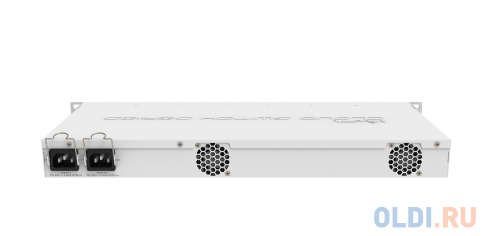 Коммутатор MikroTik CRS328-4C-20S-4S+RM Cloud Router Switch 328-4C-20S-4S+RM with 800 MHz CPU, 512MB RAM, 24x SFP cages, 4xSFP+ cages, 4x Combo ports (1xGbit LAN or SFP), RouterOS L5 or SwitchOS (dual boot), 1U rackmount case, Dual PSU CRS328-4C-20S-4S+RM - фото 2