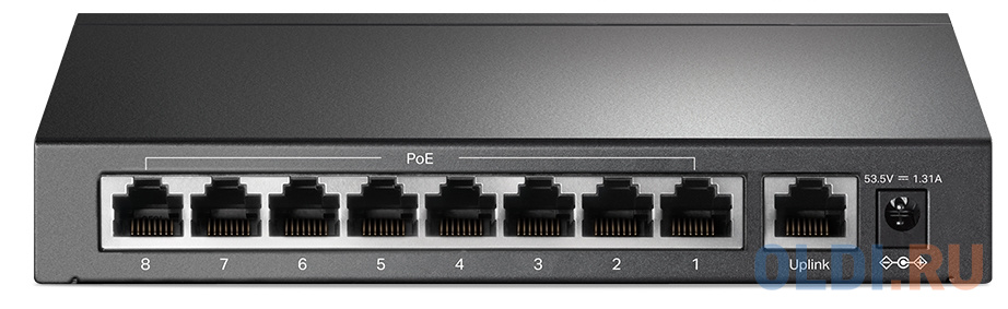 Коммутатор TP-Link TL-SF1009P 9x100Mb 8PoE+ 65W неуправляемый фото