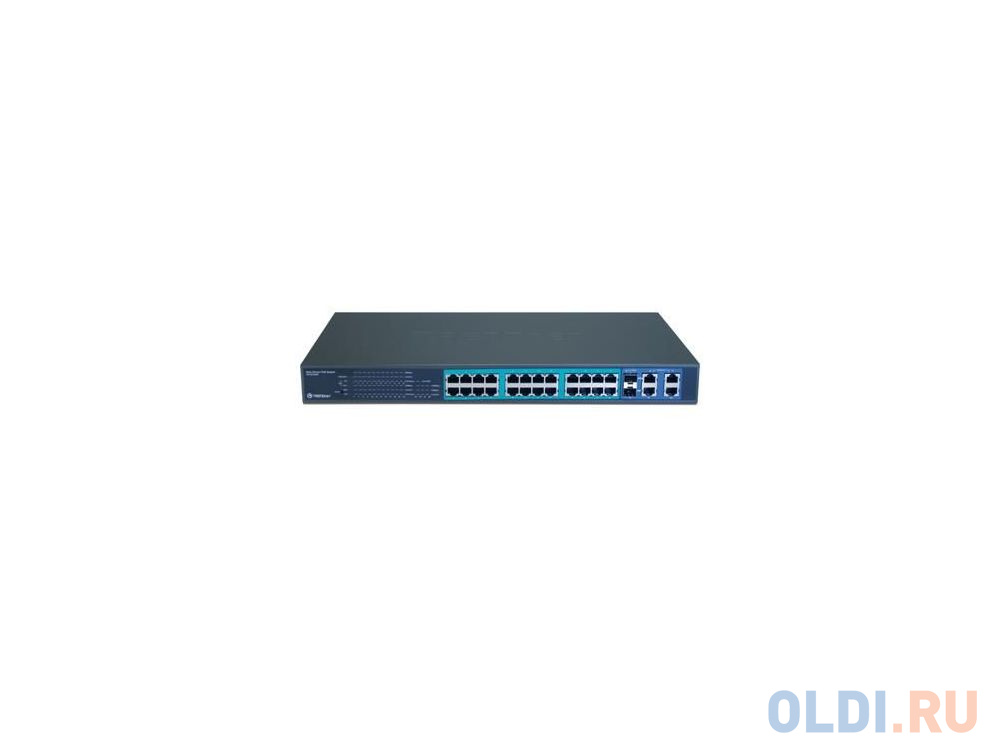 

Коммутатор TRENDnet TPE-224WS, 24-ports 10/100Mbps + 2x1000Mbps, PoE