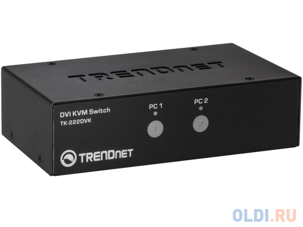 Переключатель KVM TRENDnet TK-222DVK 2-портовый DVI от OLDI