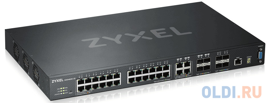 ZYXEL ZYXEL XGS4600-32 L3 Managed Switch, 28 port Gig and 4x 10G SFP+, stackable, dual PSU