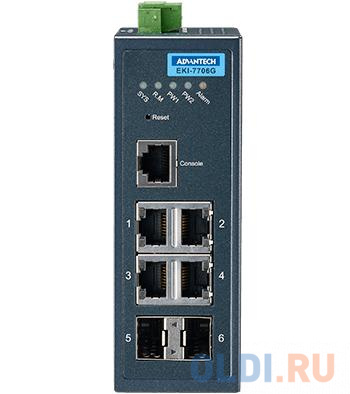 EKI-7706G-2F-AE   4GE+2SFP Gigabit Managed Redundant Industrial Switch Advantech