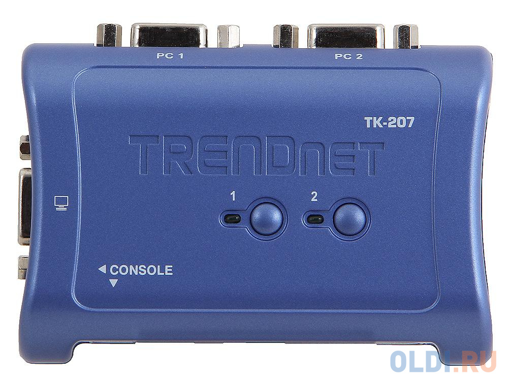 Переключатель KVM TRENDnet TK-207K 2-Port USB, VGA, Plastic от OLDI