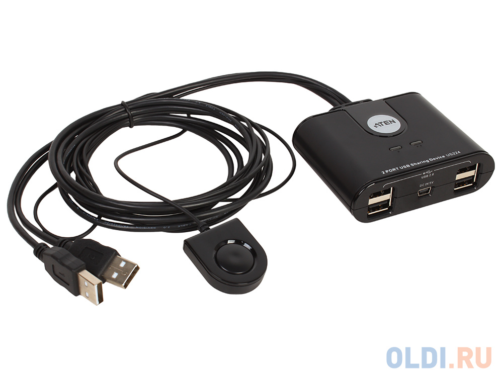  ATEN KVM Switch  US224-AT KVM-, USB, 2 2 //port++, 4 USB A Female/2 .  A Male