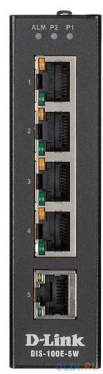Коммутатор D-Link DIS-100E-5W/A1A 5x100Mb неуправляемый коммутатор d link des 1024d g1a неуправляемый 24 порта 10 100mbps