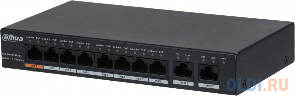 Коммутатор Dahua DH-PFS3010-8GT-96 10G фото