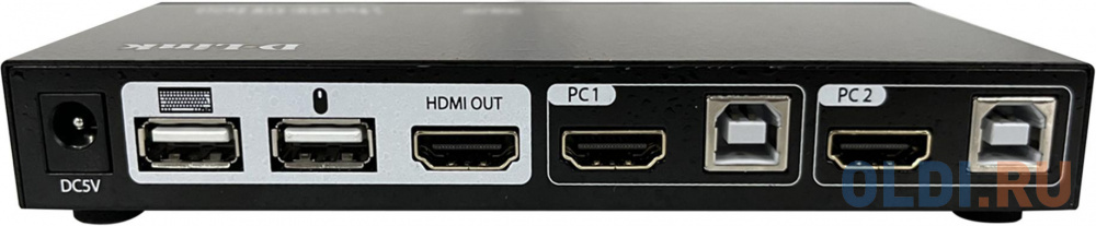 2-port KVM Switch with HDMI and USB ports.Control 2 computers from a single keyboard, monitor, mouse, Supports video resolutions up to 4096 x 2160, Sw DKVM-210H/A1A - фото 2