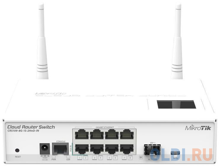 

Коммутатор MikroTic CRS109-8G-1S-2HND-IN 8G 1SFP управляемый