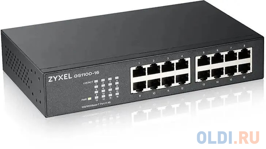 Коммутатор Zyxel GS1100-16-EU0103F 16G неуправляемый фото