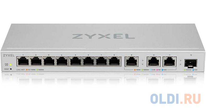 Коммутатор Zyxel XGS1250-12-ZZ0101F 8G 1SFP+ управляемый коммутатор zyxel nebulaflex xs1930 10 zz0101f 2sfp управляемый